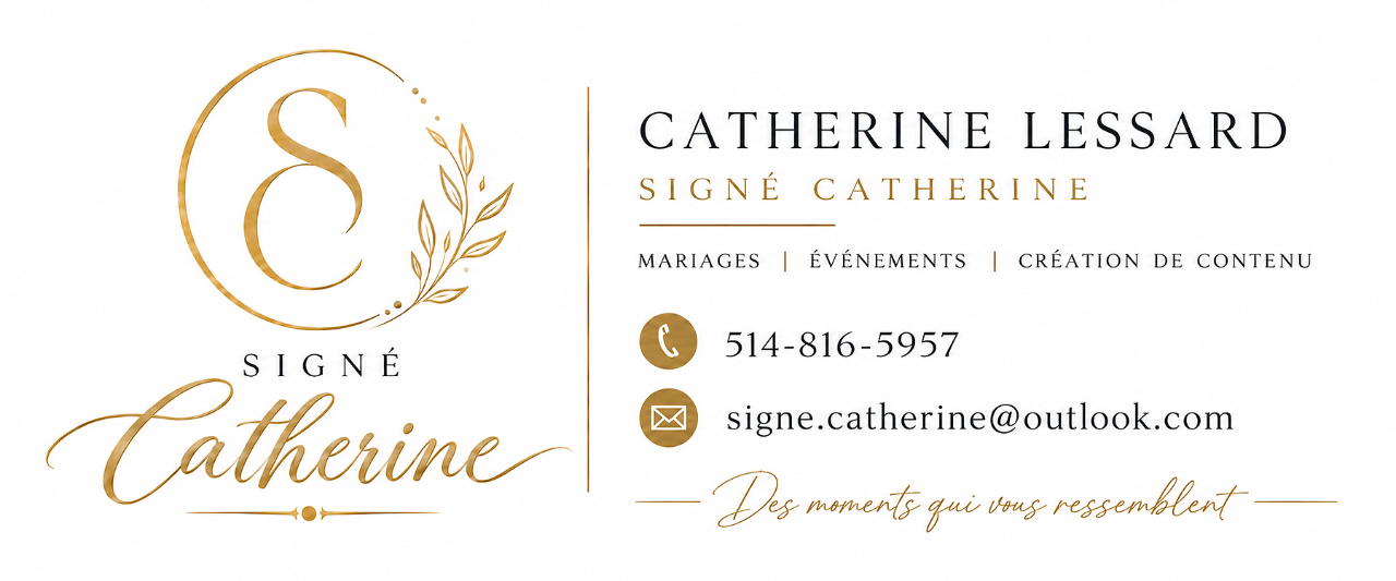 Logo Signé Catherine — planificatrice de mariage et wedding planner